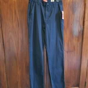 J. Khaki boys school uniform pants. Size 16. Navy.  NWT